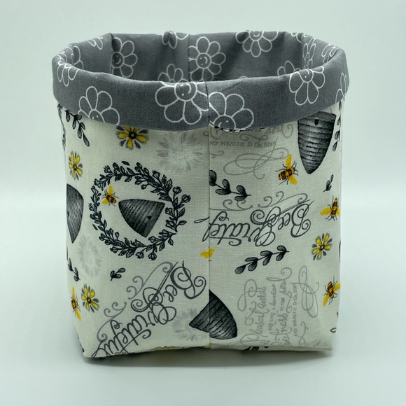 Spring Decor / Bee Decor / Storage and Organizer Bin / Bee Basket - Picture 3 of 3